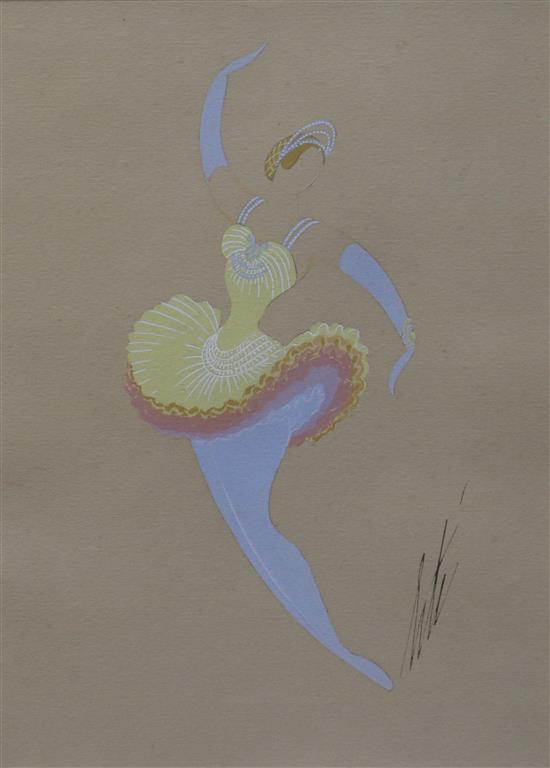 Erte Showgirl 30 x 22cm.